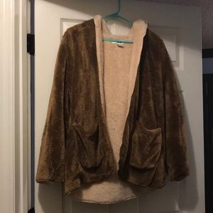 Oversized boutique furry jacket